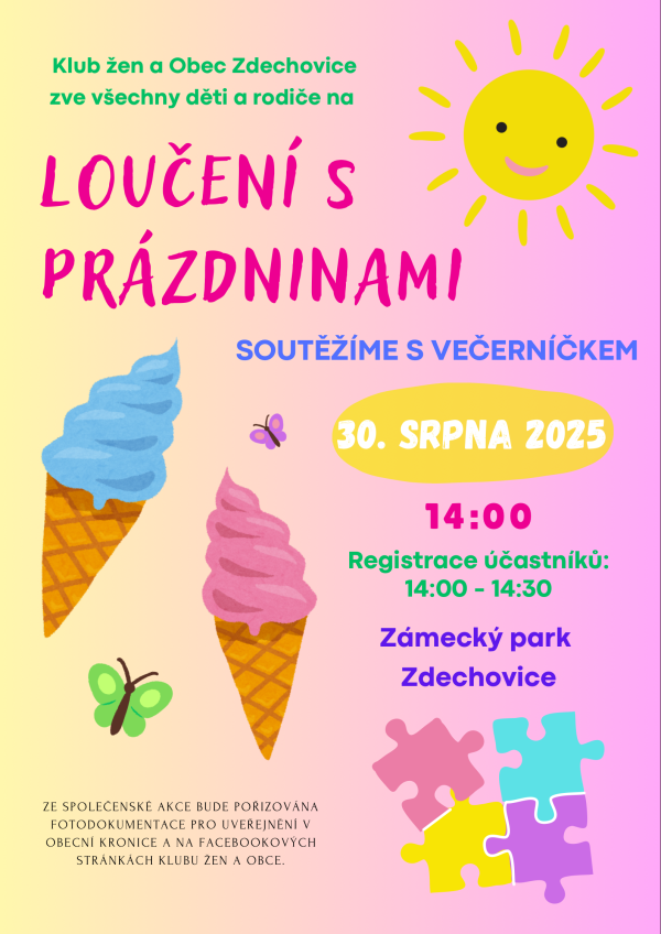 Loučení s prázdninami 30.8.2025