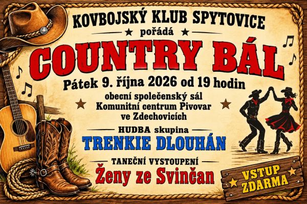 Country bál 9.října2026