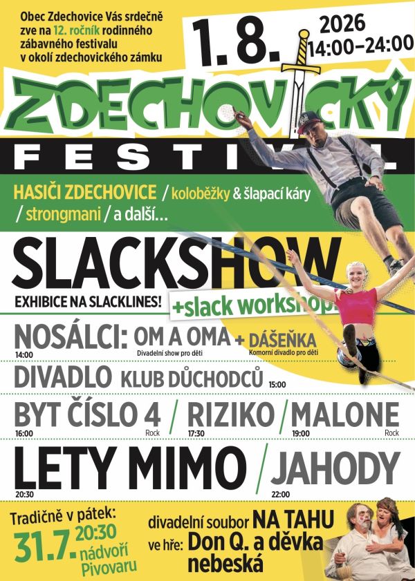 festival 2026 s časovými údaji