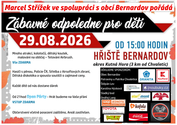 Bernardov 29.8.2026