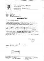 oznámení o uložení písemnosti