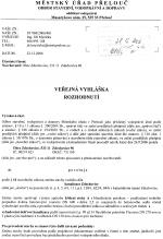 Veřejná vyhláška - rozhodnutí  Povolení  užívání stavby vodního díla \