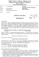 STAVEBNÍ POVOLENÍ  ke změně  stavby vodního díla: technická obnova vodovodu Přelouč, řad B1