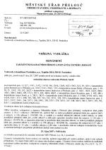 zaháj.kolaudač.řízení a pozv.k úst. jednání - technická obnova vodovodu Přelouč, řad B