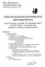 Jednání ZO 26.11.2007