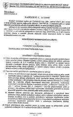 Mimořádná veterinární opatření 