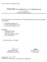 Pořadník na uvolněný byt 1+1 ve Zdechovicích č. 7 v čp. 155