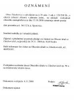 Oznámení záměru