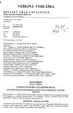 Zdechovice -knn pro nové RD - oznámení veř.vyhláškou