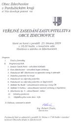 Zastupitelstvo 23.3.2009