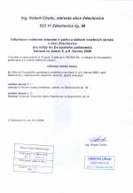 Informace volebním stranám