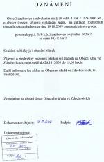 Zveřejnění záměru 9112009