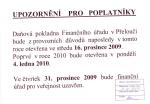 Oznámení FÚ Přelouč 12.2009