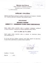 Návrh zadání změny č.1 ÚP obce Zdechovice str.1