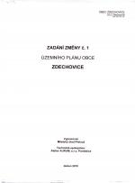 Návrh zadání změny č.1 ÚP obce Zdechovice str.2