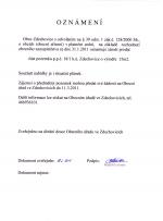 Zveřejnění prodeje části 18-1 Zdechovice