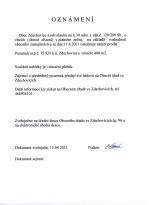 Zveřejnění prodeje st.p.č. 75