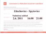 Oznámení o vypnutí elektřiny 02062011
