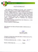 Zveřejnění záměru odkoupení pozemku