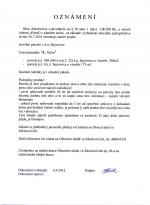 Zveřejnění prodeje p.p.č. 568 a 6 k.ú. Spytovice