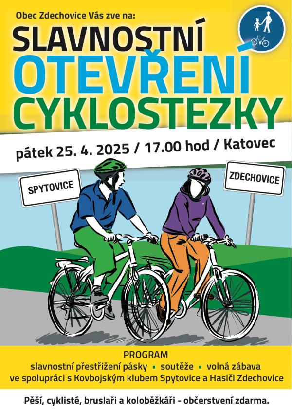 otevření cyklostezky 25.4.2025
