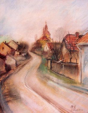 Silnice ke kostelu