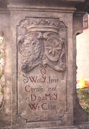 Detail sochy sv. Jana z Nepomuku