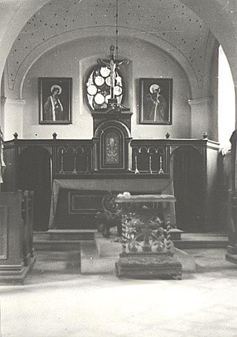 Interiér kaple