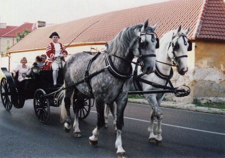 Kočár s vedením obce